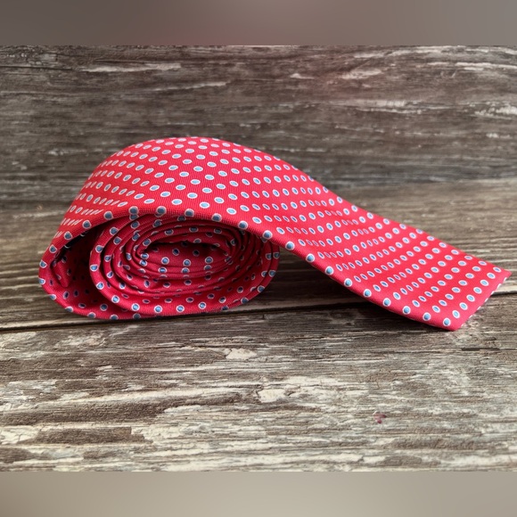 IZOD necktie men’s formal wear tie business suit polyester dot print pattern - Picture 2 of 6